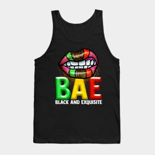 BAE Black And Exquisite Black Pride Tee Melanin Afro America Tank Top